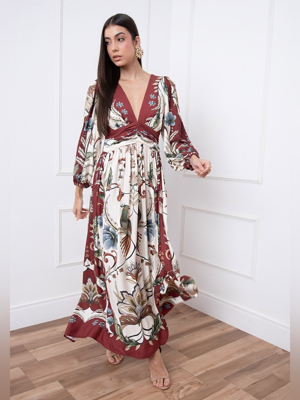 Farm Rio Milena Printed Maxi Dress - Exclusive Brazil